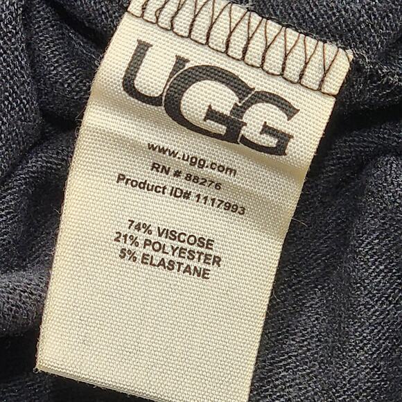 Ugg Brushed‎ Knit Pajama Pants Size XS Black Super Soft - Picture 3 of 8